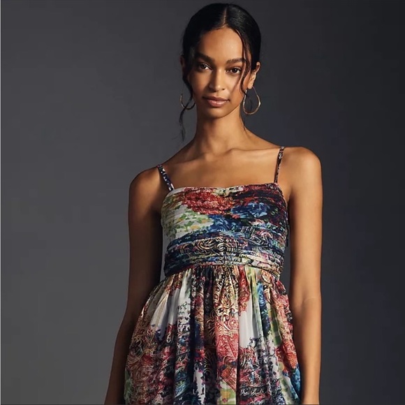 Anthropologie Payal Jain Ruched Maxi Dress - Picture 4 of 6